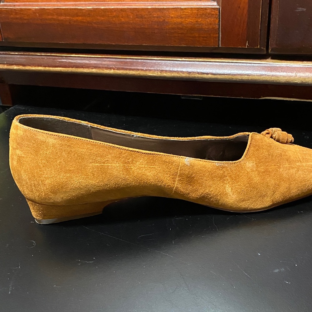Naturalizer Vintage Rust Suede Loafers - Picture 5 of 16